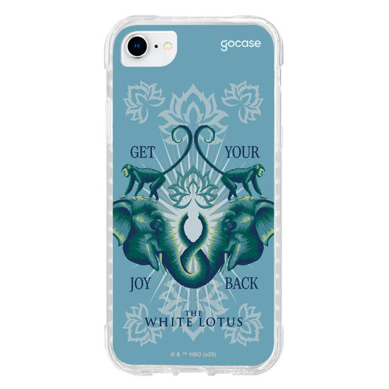 Capinha para celular  The White Lotus - Animais e Arabescos