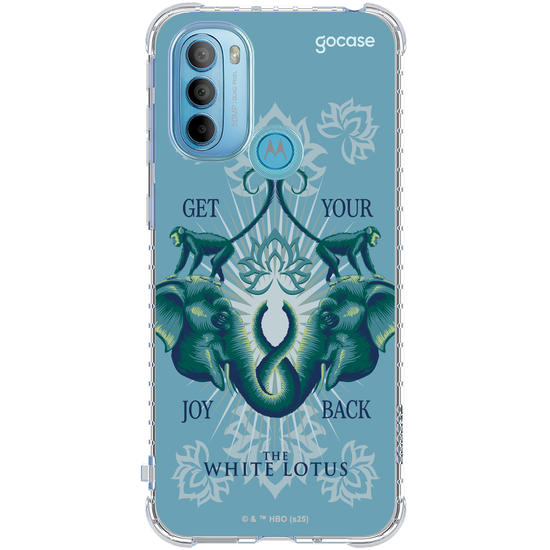 Capinha para celular  The White Lotus - Animais e Arabescos