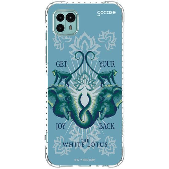 Capinha para celular  The White Lotus - Animais e Arabescos