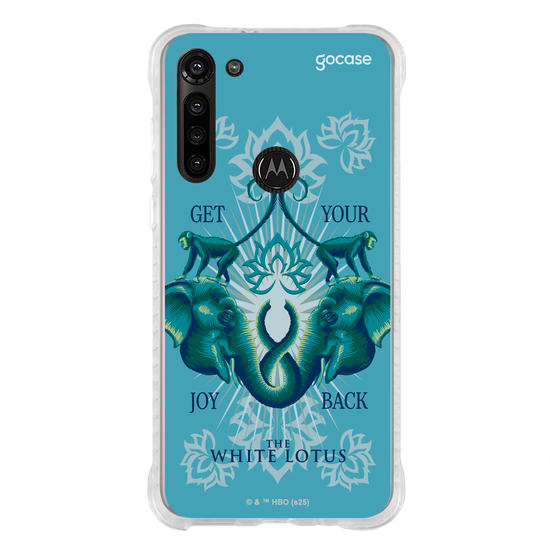 Capinha para celular  The White Lotus - Animais e Arabescos