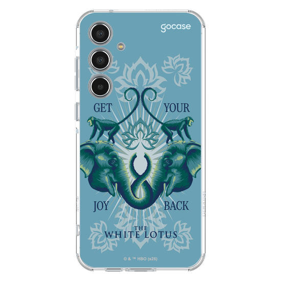 Capinha para celular  The White Lotus - Animais e Arabescos