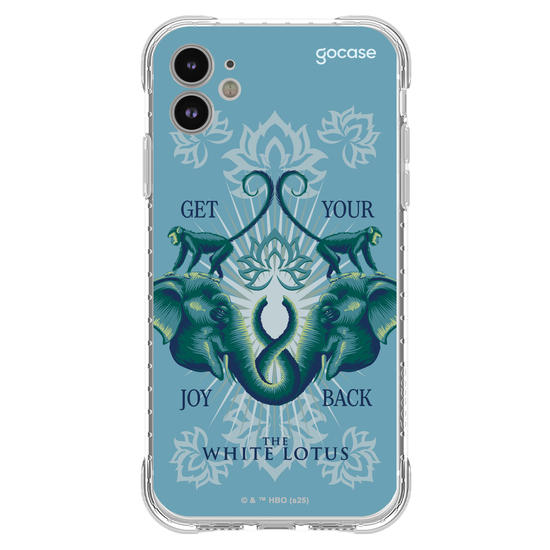 Capinha para celular  The White Lotus - Animais e Arabescos