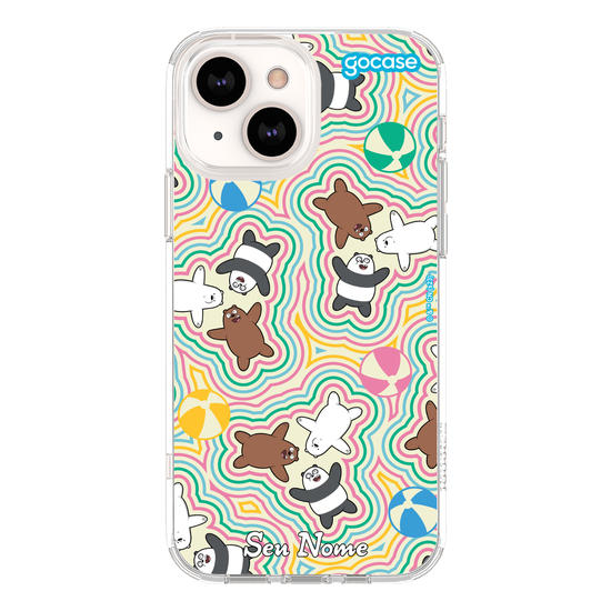 Capinha para celular Urso Sem Curso - Pattern Colorido