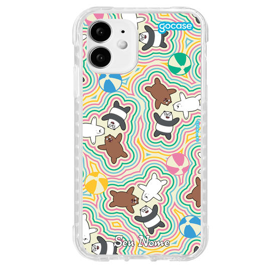 Capinha para celular Urso Sem Curso - Pattern Colorido