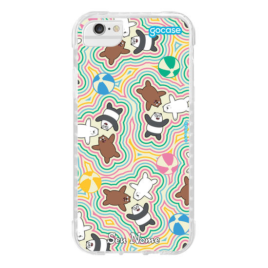 Capinha para celular Urso Sem Curso - Pattern Colorido