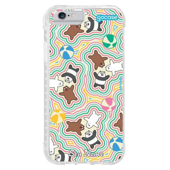 Capinha para celular Urso Sem Curso - Pattern Colorido