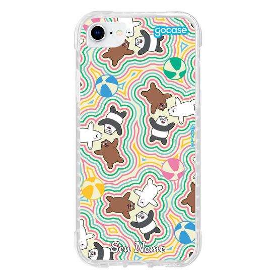 Capinha para celular Urso Sem Curso - Pattern Colorido