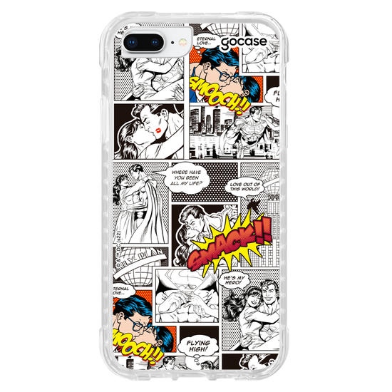 Capinha para celular Superman - Clark e Lois