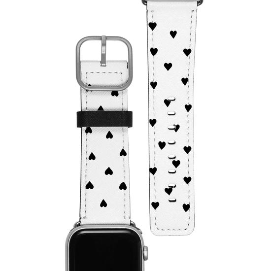 Apple Watch Band - Black Hearts