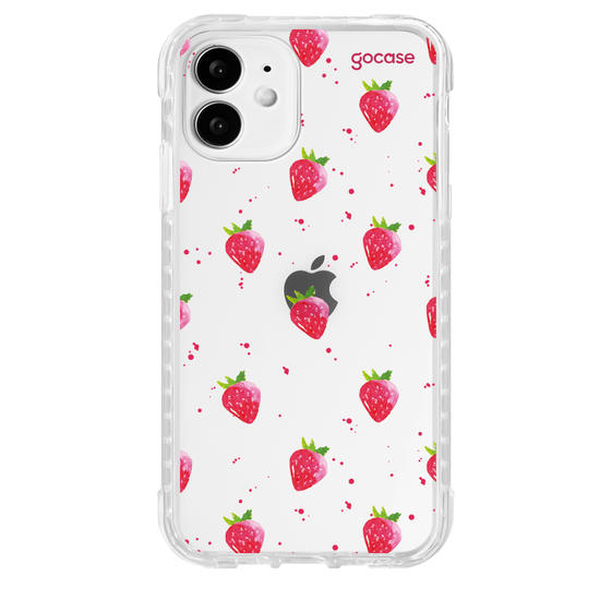 Capinha Para Celular -  Morangos em Aquarela