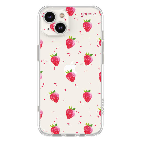 Capinha Para Celular -  Morangos em Aquarela