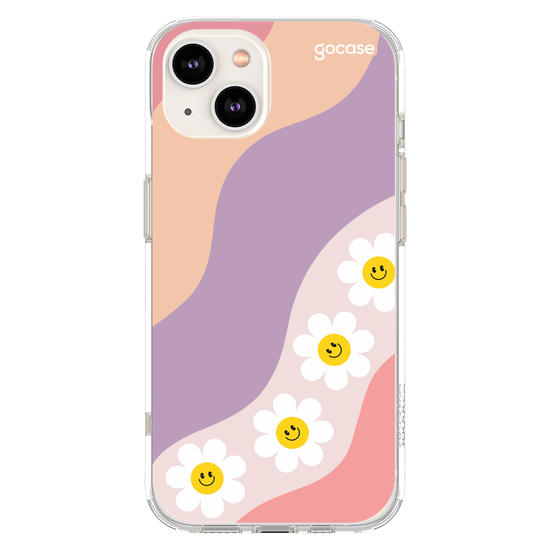 Capinha para celular  Waves Smile Flowers