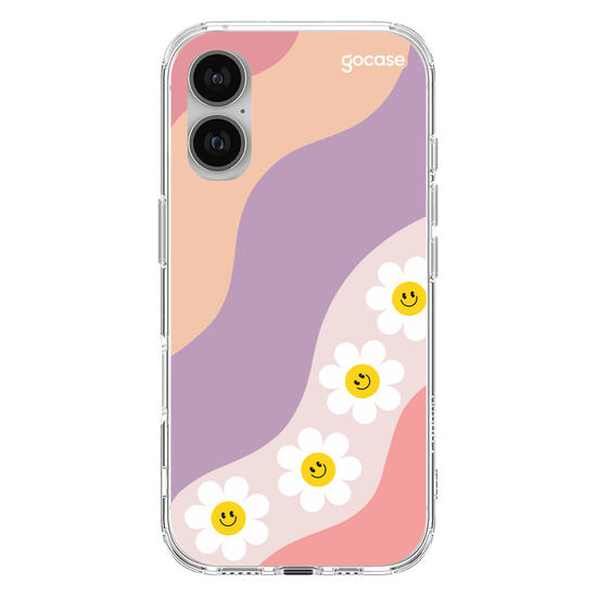 Capinha para celular  Waves Smile Flowers