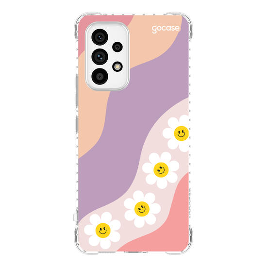 Capinha para celular  Waves Smile Flowers