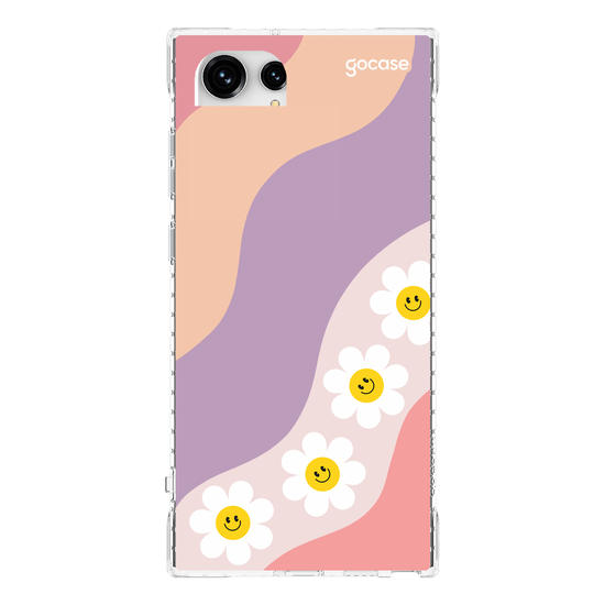 Capinha para celular  Waves Smile Flowers