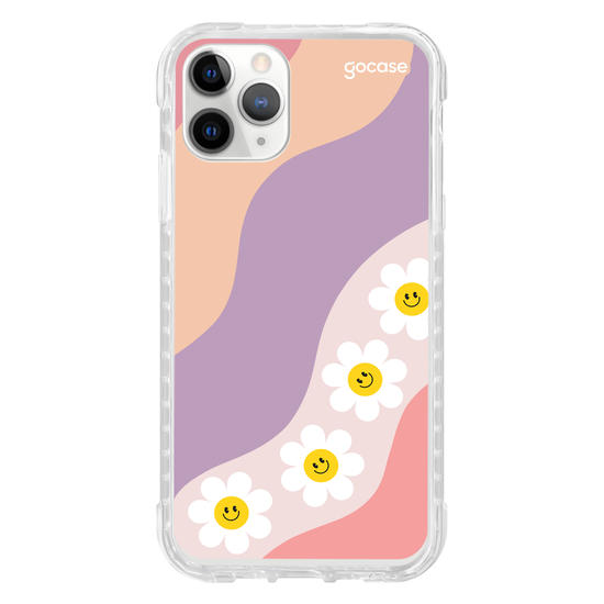 Capinha para celular  Waves Smile Flowers
