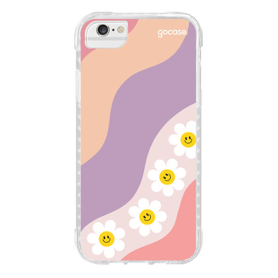 Capinha para celular  Waves Smile Flowers