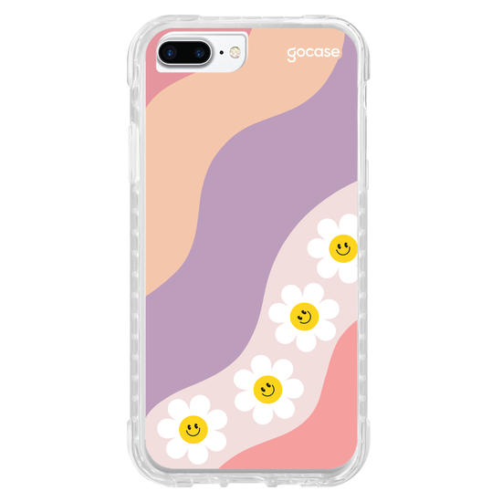 Capinha para celular  Waves Smile Flowers