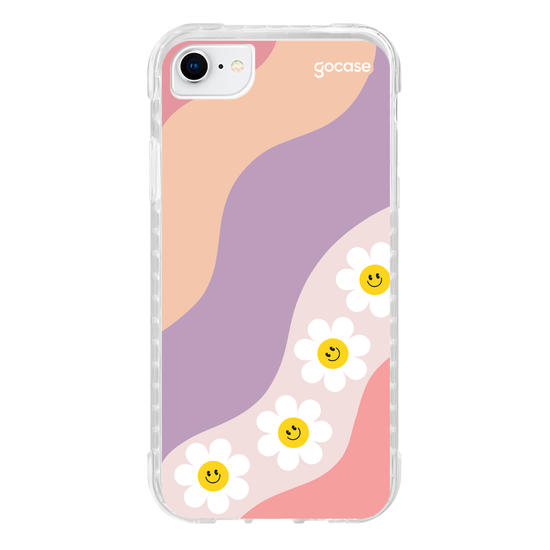 Capinha para celular  Waves Smile Flowers