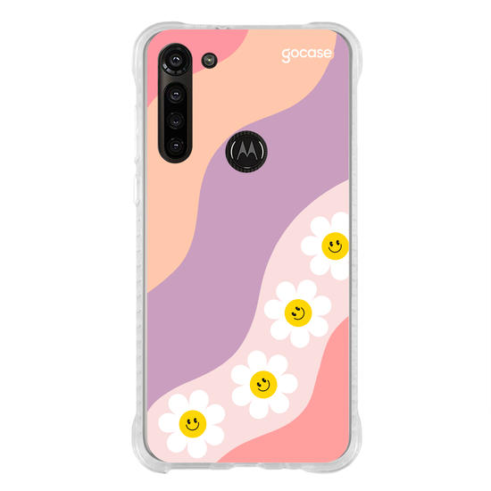 Capinha para celular  Waves Smile Flowers