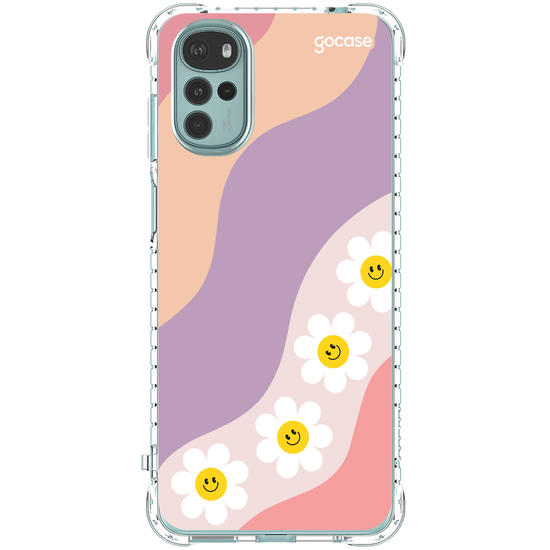 Capinha para celular  Waves Smile Flowers