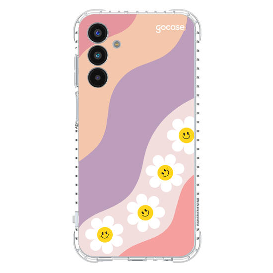 Capinha para celular  Waves Smile Flowers