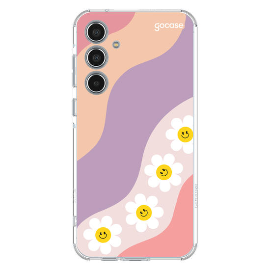 Capinha para celular  Waves Smile Flowers