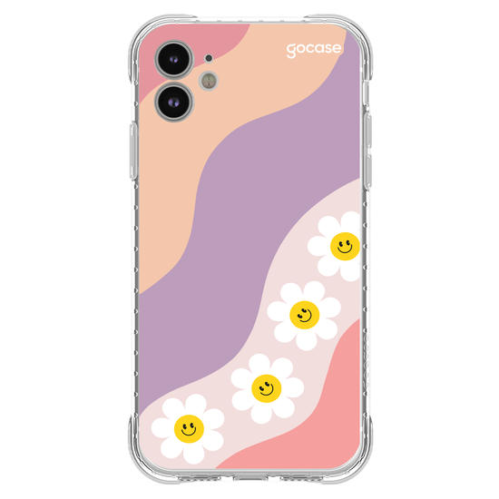 Capinha para celular  Waves Smile Flowers