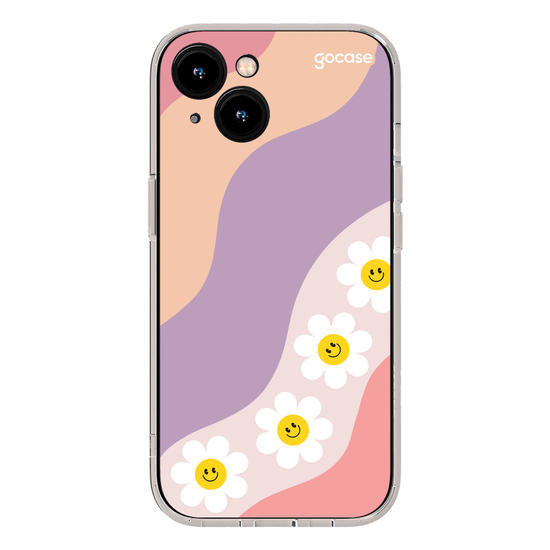 Capinha para celular  Waves Smile Flowers