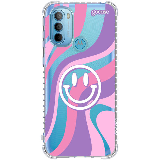 Capinha para celular Wavy Smile Face