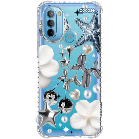 Capinha para celular  White Disco