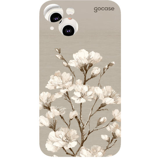 Capinha para celular  White Foral