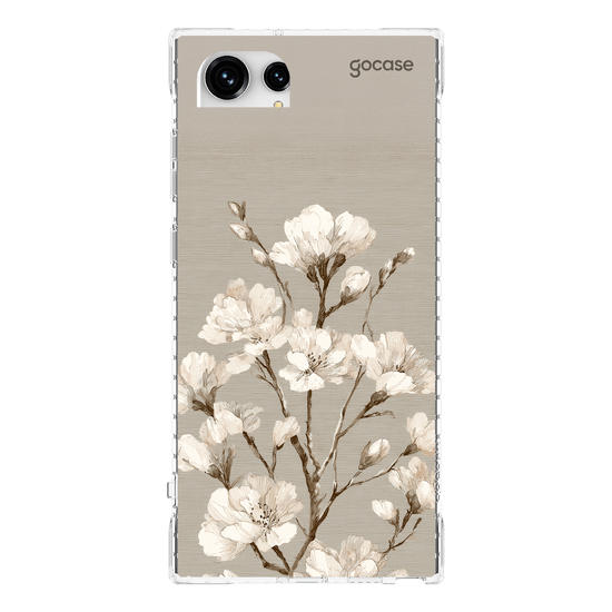 Capinha para celular  White Foral