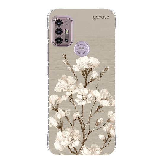 Capinha para celular  White Foral