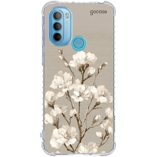 Capinha para celular  White Foral