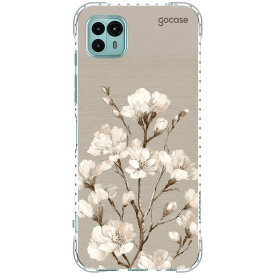 Capinha para celular  White Foral
