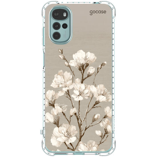 Capinha para celular  White Foral