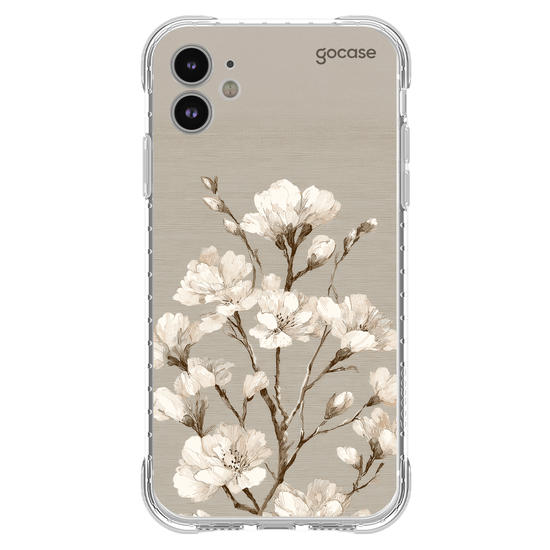 Capinha para celular  White Foral