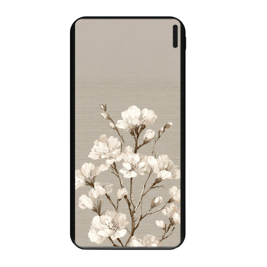 Carregador Portátil Fast Charge - White Foral