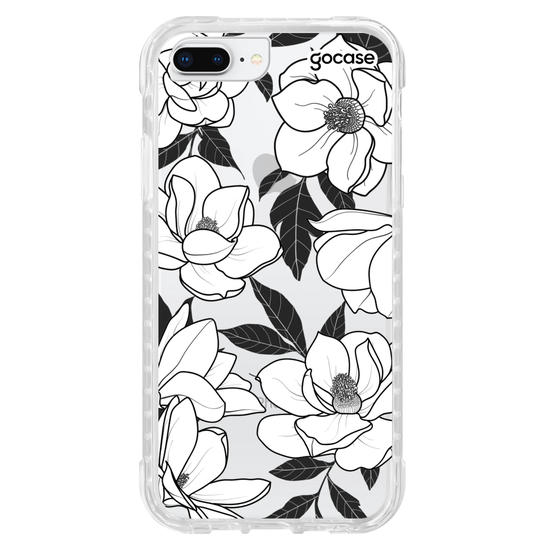 Capinha para celular White Flowers