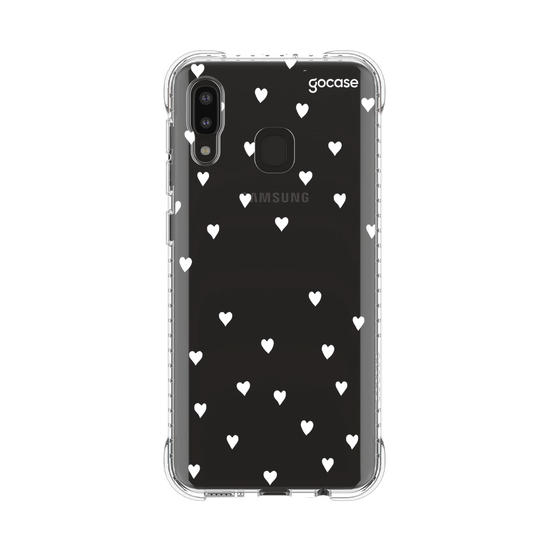 Capinha para celular White Hearts Manuscrita