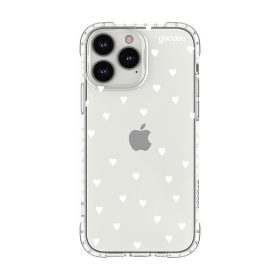 Capinha para celular White Hearts Manuscrita
