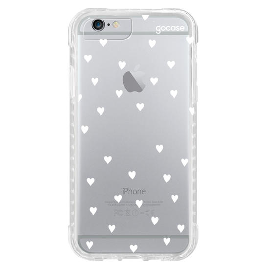 Capinha para celular White Hearts Manuscrita