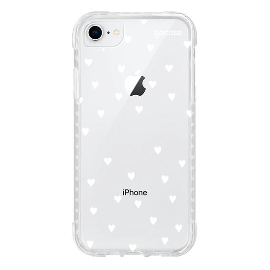 Capinha para celular White Hearts Manuscrita