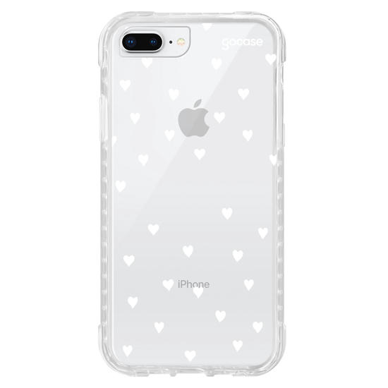 Capinha para celular White Hearts Manuscrita