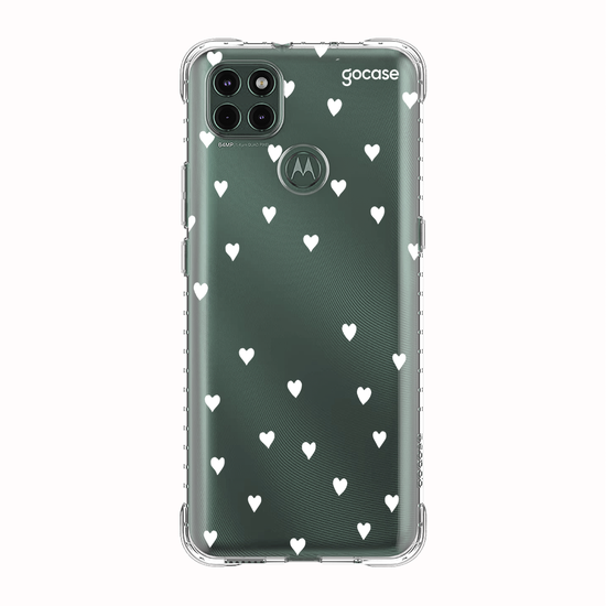 Capinha para celular White Hearts Manuscrita