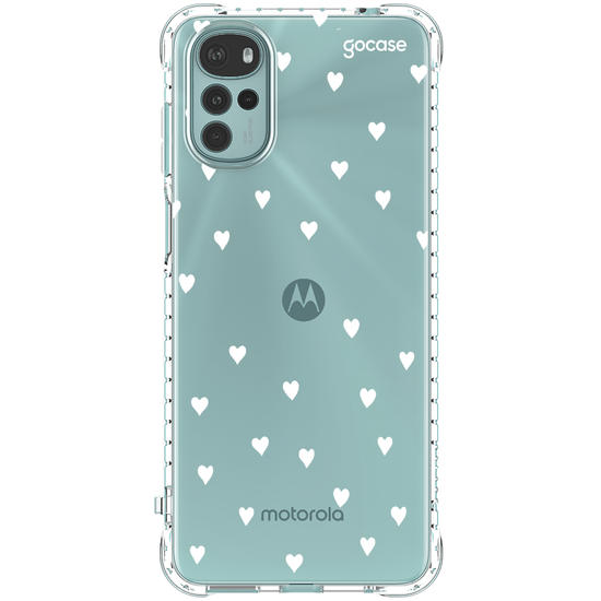 Capinha para celular White Hearts Manuscrita