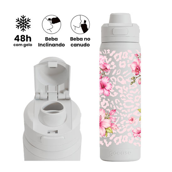 Garrafa Térmica Flip Pro - Wild Bloom
