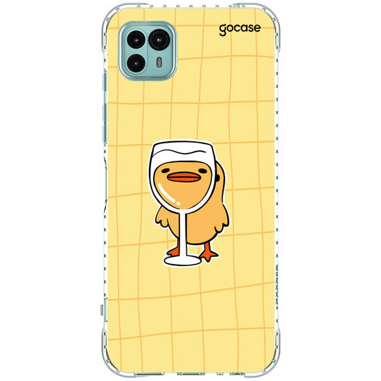 Capinha para celular Wine Glass Duck