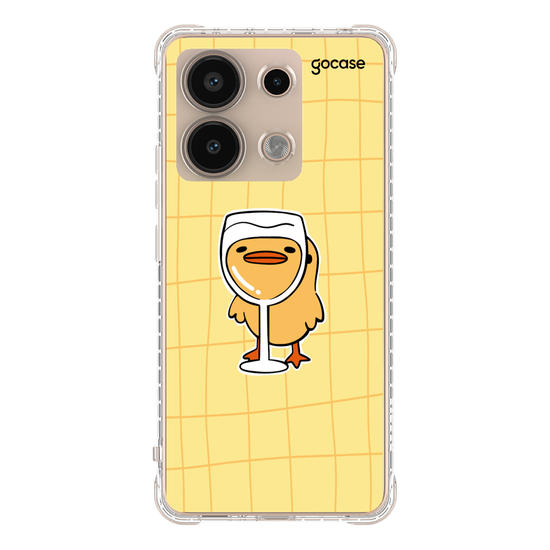 Capinha para celular Wine Glass Duck